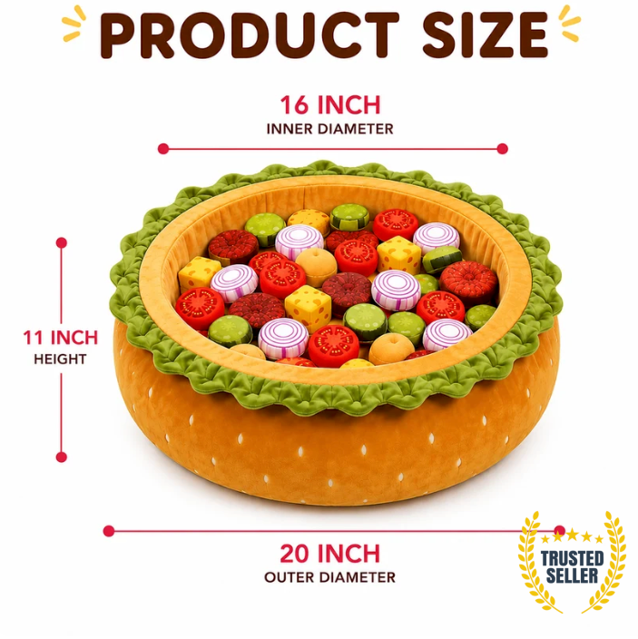 PupWell™ - Burger Dog Ball Pit